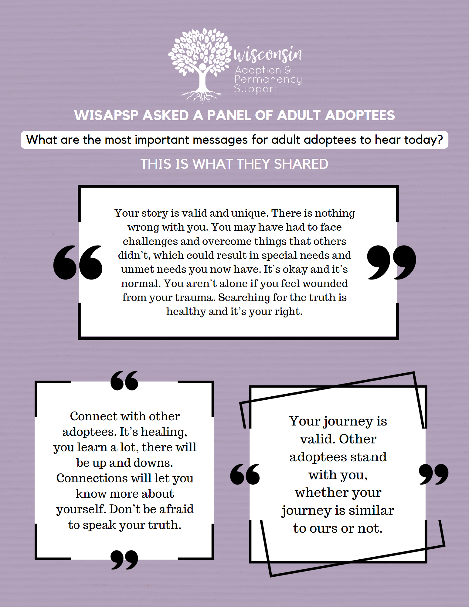 Important Messages for Adult Adoptees